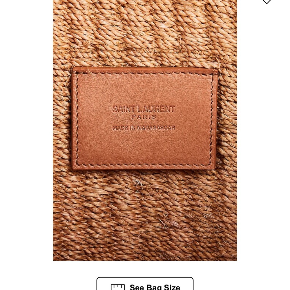 YSL Saint Laurent Raffia Bag - Picture 8 of 9